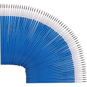 60 Pack Artists' Pointed Round Brush,Synthetic Bristles Painting,Detail Paint Brush,Nail Brushes for Miniature or Details Painting,Coloring,Drawing by Acrylic, Oil,Ink and Watercolor (S(#0))