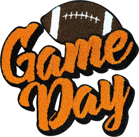 Chenille Gameday Patches Iron on Gameday Patches Patches (Red) in Kuwait
