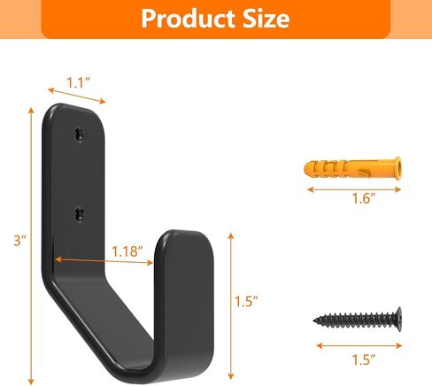 2-in-1 Keyboard Wall Mount - Metal Hanger with Adhesive & Screws, Fits Mechanical Keyboards Up to 3cm Thick in Saudi Arabia