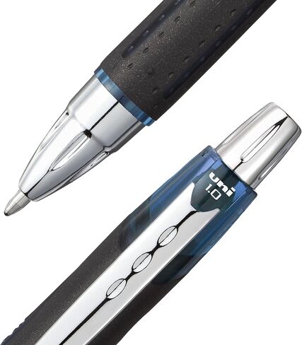 uniball Jetstream Retractable Ballpoint Pen, 1 Mm, Blue-Black Ink, Black Barrel in Kuwait