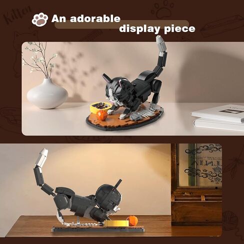 Tuxedo Cat Building Blocks Cute Animal Sets, Compatible with Lego Cats for Adult, Gift for Kids and Adults, Boys and Girls Animal Lovers (1200PCS) in Saudi Arabia