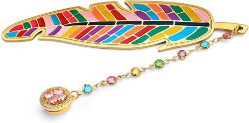 Metal Feather Bookmark Cute Multicolor Book Accessories Gifts for Women Teacher Readers Book Lovers for Christmas Birthday Mother's Day Valentine's Day (Gold) in Kuwait