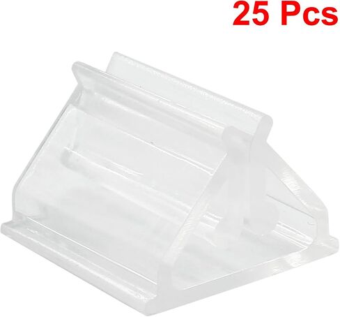 Stand Clear Clear Clear Card Card Stand - 25pcs حاملي قطعة ألعاب بلاستيكية للحفلات والصور والمذكرات وعرض الصور in Saudi Arabia