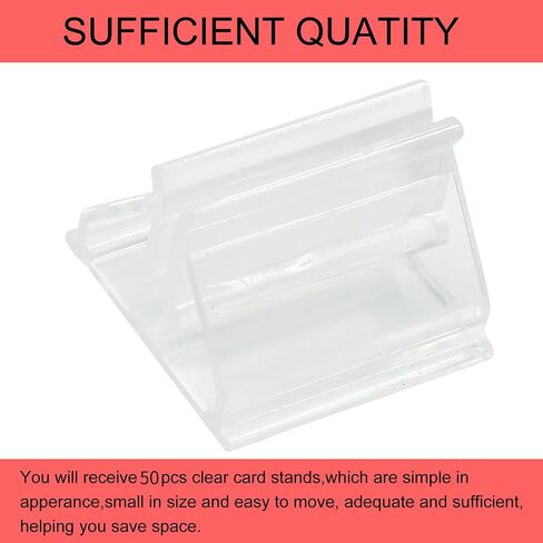 Stand Clear Clear Clear Card Card Stand - 25pcs حاملي قطعة ألعاب بلاستيكية للحفلات والصور والمذكرات وعرض الصور in Saudi Arabia