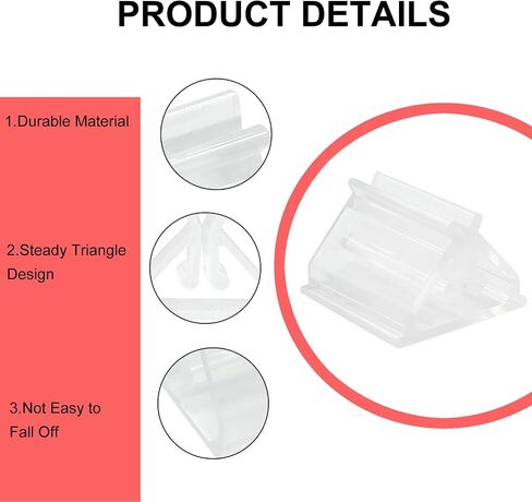 Stand Clear Clear Clear Card Card Stand - 25pcs حاملي قطعة ألعاب بلاستيكية للحفلات والصور والمذكرات وعرض الصور in Saudi Arabia