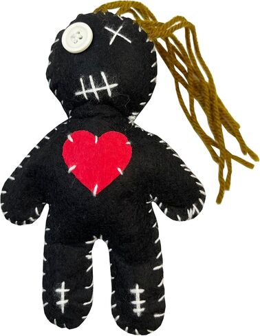 6.2" Handmade Empath Protection Poppet Voodoo Doll, Halloween Decor, Witch Wicca Pagan Altar (Dark Golden Blonde Hair) in Saudi Arabia