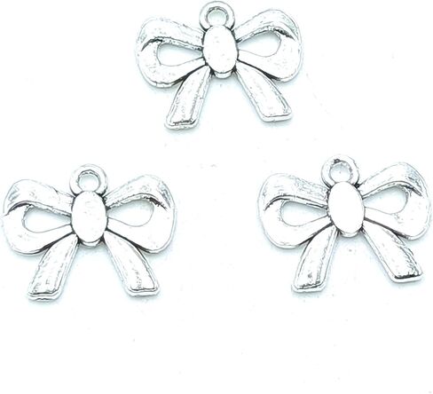 50pcs Charms Pendants Bullk Sports Pendants Craft Supplies Findings for DIY Bracelet Necklace Jewelry Making Alloy Pendants 14 X 11mm (Ancient Silver) in Kuwait