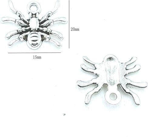 50pcs Charms Pendants Bullk Sports Pendants Craft Supplies Findings for DIY Bracelet Necklace Jewelry Making Alloy Pendants 14 X 11mm (Ancient Silver) in Kuwait