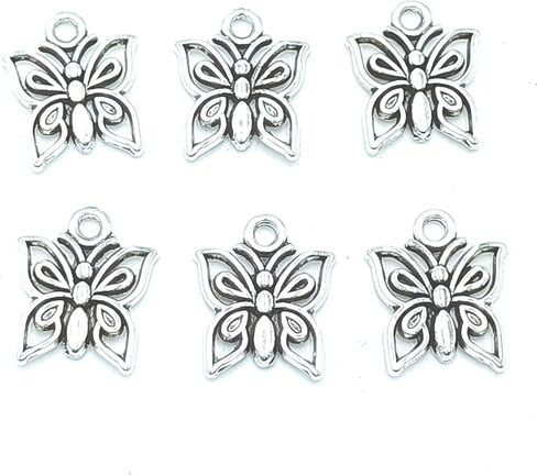 50pcs Charms Pendants Bullk Sports Pendants Craft Supplies Findings for DIY Bracelet Necklace Jewelry Making Alloy Pendants 14 X 11mm (Ancient Silver) in Kuwait