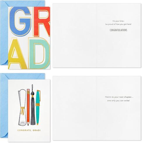 Hallmark Graduation Cards Bulk Assortment, Colorful Congrats (36 Cards and Envelopes, 6 Designs) in Saudi Arabia