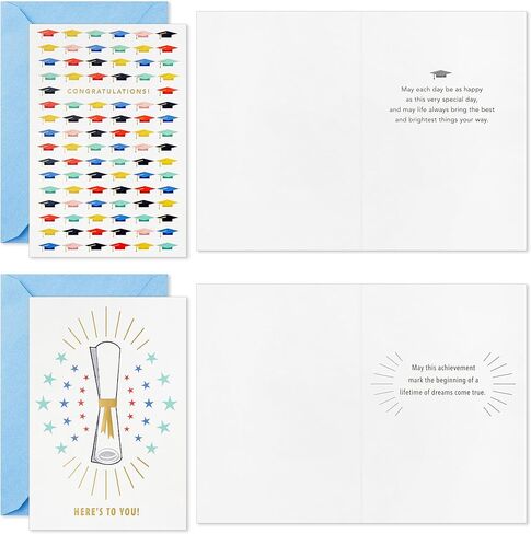 Hallmark Graduation Cards Bulk Assortment, Colorful Congrats (36 Cards and Envelopes, 6 Designs) in Saudi Arabia
