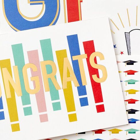 Hallmark Graduation Cards Bulk Assortment, Colorful Congrats (36 Cards and Envelopes, 6 Designs) in Saudi Arabia