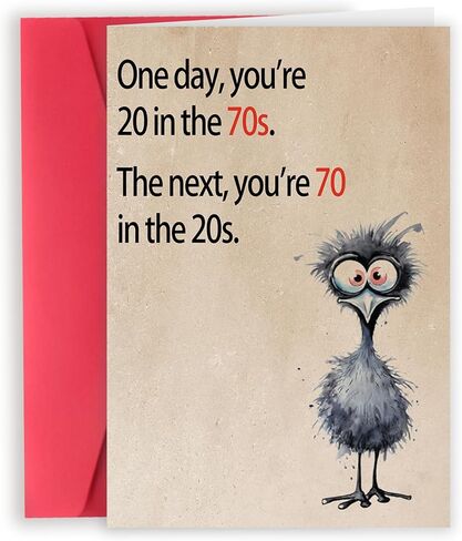 Happy 70th Birthday Gifts Card for Women Men, Funny 70th Birthday Decorations for Him Her, Unique Gifts for 70 Year Old Man Woman in Kuwait