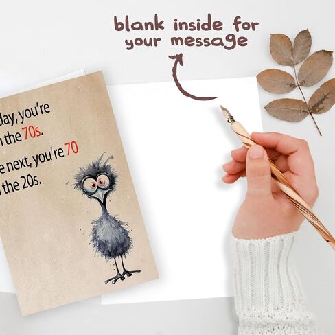 Happy 70th Birthday Gifts Card for Women Men, Funny 70th Birthday Decorations for Him Her, Unique Gifts for 70 Year Old Man Woman in Kuwait