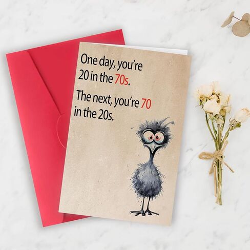 Happy 70th Birthday Gifts Card for Women Men, Funny 70th Birthday Decorations for Him Her, Unique Gifts for 70 Year Old Man Woman in Kuwait