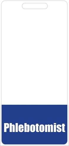 Phlebotomist Badge Buddy (Pink) - Vertical Heavy Duty Badge Tags for Phlebotomy Technician - Double Sided Badge Identification Card in Saudi Arabia
