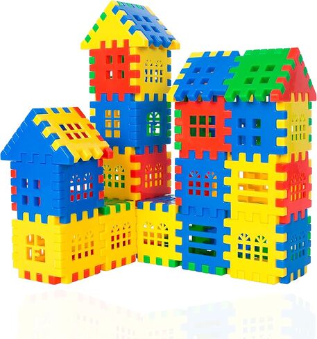 Interlocking Building Blocks Toys for Kids - Toddlers Building Blocks Educational Toys Set 70 PCS 45F in Saudi Arabia