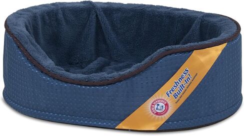 Petmate Assorted Plush/Suede Lounger for Pets, 23 x 17 x 7-Inch, Made in USA in Saudi Arabia