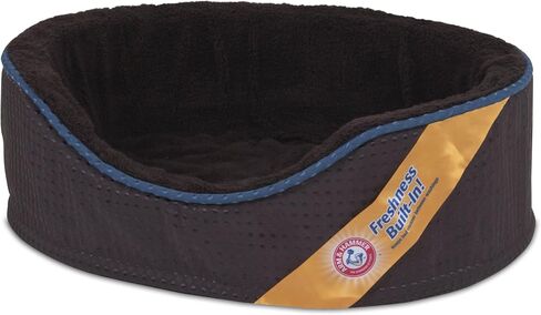 Petmate Assorted Plush/Suede Lounger for Pets, 23 x 17 x 7-Inch, Made in USA in Saudi Arabia
