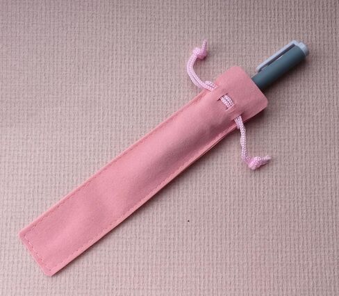 sowaka 10 Pcs Pen Pouch Bags Small 6.9 x 1.4 Inch Velvet Drawstring Pencil Sleeve Holder for Protecting Gifting Storage Things Office Adult Business Supplies (Pink) in Saudi Arabia