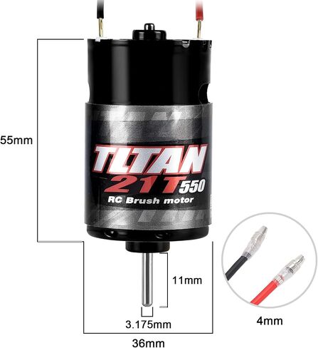 RC Car Motor مقاوم للماء 550 21T محرك مصقول لـ 1:10 RC الزاحف المحوري SCX10 AXI03007 JL 90046 TRX4 TRX6 RC CAR TRACK TRACK in Kuwait