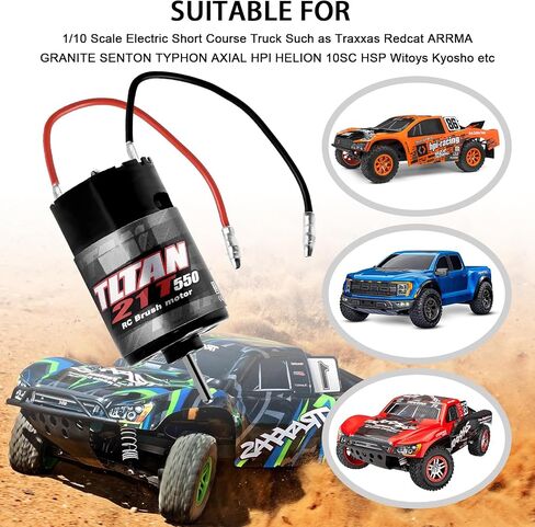 RC Car Motor مقاوم للماء 550 21T محرك مصقول لـ 1:10 RC الزاحف المحوري SCX10 AXI03007 JL 90046 TRX4 TRX6 RC CAR TRACK TRACK in Kuwait