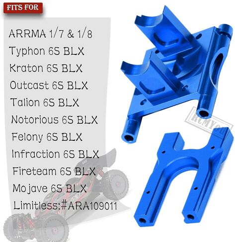 جبل مركز الألومنيوم Diff وترقيات التغطية التفاضلية جزء لـ Arrma 1/8 Typhon/Kraton/Sonorious/Outcast/Talion 6S BLX ، 1/7 جناية/موهافي/FIRETEAM/DERACTION 6S BLX ، RED in Kuwait