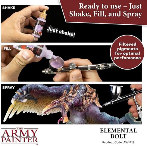 The Army Painter Warpaint Air Metallics Evil Chrome - Acrylic Non-Toxic Heavily Pigmented Water Based Paint for Tabletop Roleplaying, Boardgames, and Wargames Miniature Model Painting in Saudi Arabia