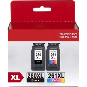 260XL 261XL Ink Cartridges Relpacement for Canon 260 and 261 Ink Cartridges PG-260 CL-261 Work for Canon TS6420a TS6420 TS6400 TR7020a TR7020 TR7022a TR7022 TR7000 TS5320 TS5300 (1 Black, 1 Color)