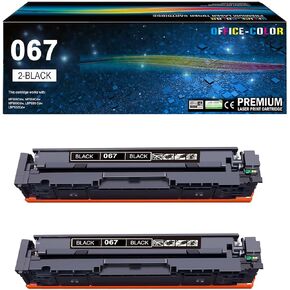 067 Black Toner Cartridge 2 Pack MF656CDW Replacement for Canon 067 Black Color ImageCLASS MF656CDW MF654CDW MF653Cdw MF651CW LBP631CW LBP633CDW Printer Ink