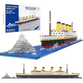 Titanic Micro Mini Building Set,1878 Pieces Big Ship Model Building Toys,DIY Educational Toys 3D Puzzle Kit,STEM Ship Creative Project Model Building Set, Birthday for Adults,Kids