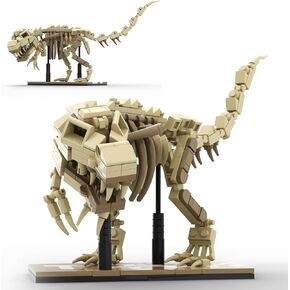 Dinosaur Fossil Building Set - 316PCS T-Rex Skeleton Model Compatible with Lego, Collectible Display Toy for Adults, Creative DIY Gift for Home & Office Decor
