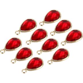 PATIKIL Birthstone Charm Beads Drop Pendant, Handmade Birthstone for Personalized Earrings Bracelet Necklace