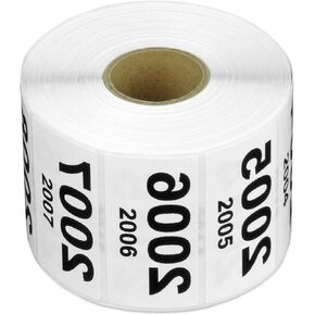 Reverse Consecutive Numbers (2001-3000) - 2" x 1" Inventory Storage Prenumbered Labels Durable Vinyl Laminated Sequential Waterproof Numbered Stickers - 1 Rolls, 1000 Count