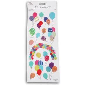 Party Balloons Foil Stickers for Journaling, Scrapbooking, Cardmaking, Arts & Crafts - 19 Pieces