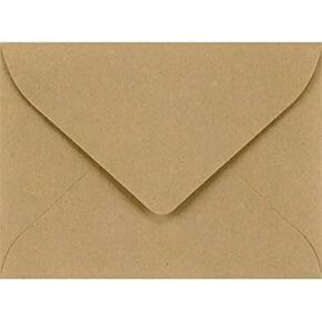 LUXPaper #17 Mini Envelopes | 2 11/16" x 3 11/16" | Grocery Bag Brown | 70lb. Text | 250 Qty