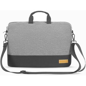 Laptop Case 15.6 inch Laptop Bag Sleeve,Water Resistant Laptop Carrying Cover Handle Shoulder Strap Computer Briefcases Compatible for Lenovo Dell HP Apple Asus Notebook Gifts Men Women Grey