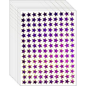 Stickers Glitter Pack 10 Sheets Purple Stars Art 3D Cartoon Kids Sticker Classic Toys Sticker School Activities Decorations Card Diary Album Scrapbooking