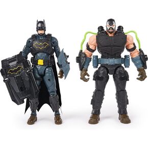DC Comics, Batman Adventures Battle Pack, Bane and Batman Action Figures Set, 14 Armor Accessories, 12-inch Super Hero Kids Toy for Boys & Girls