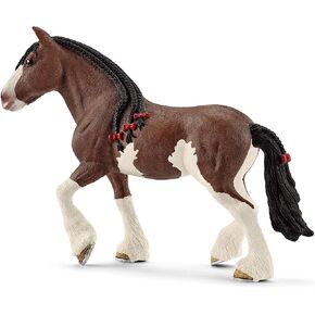 Schleich Farm World, Realistic Horse Toys for Girls and Boys, Clydesdale Mare Horse Figurine, Ages 3+