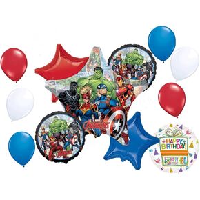 Avengers Powers Unite Birthday Party Supplies 12pc Balloon Bouquet Decorations
