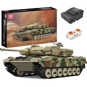 [Remote/APP Control]Mould King MOC Leopard 2 Tank Building Block Kits, Military Vehicle Model Construction Block Sets, Adult Collectible Model Kits, Boy Toys for Christmas and Birthday Gifts(1091PCS)