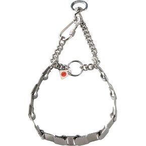 Herm Sprenger NeckTech Fun Stainless Steel Dog Training Collar – Snap Hook and Assembly Chain - No-Pull Collar with Swivel D-Ring – for Small Medium Large Dogs - Made in Germany (19in (48cm))