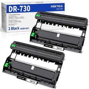 Skydo Compatible DR-730 Drums Unit (Not Toner) Replacement for Drum DR730 DR 730 to Use with MFC-L2710DW MFC-L2750DW HL-L2395DW HL-L2370DW HL-L2350DW HL-L2390DW DCP-L2550DW Printer (2 Pack, NOT Toner)