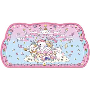 PERFECTSIGHT Bear Bakery Mouse Pad, Cute Bunny Cartoon Desk Mat for Women Girls Kids, Kawaii Keyboard Computer Large Gaming Mouse Pad, Full Desk Mousepad Non Slip Writing Pad for Office Home 31x 15