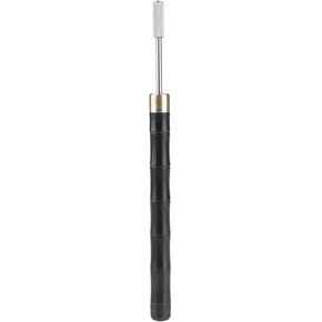 Leather Dye Pen, Stainless Steel Top Dye Roller with Sandalwood Handle Oil Pen Belt Finisher Leather DIY Craft