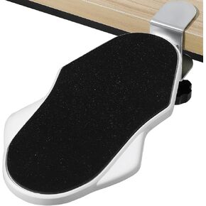 Operitacx 180 Adjustable Rotating Elbow Arm Support, 90 Foldable Desk Extender Tray, Ergonomic Mouse Pad Holder, Black, ABS, Iron