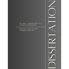 6-Month Dissertation Notebook & Planner: Research and Writing Stage, Large, 8.5x11, 120 pages: Notebook, Organizer, Thesis, Gift for PhD and EdD Students, Graduate Students, Grey