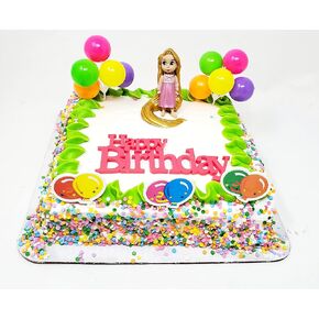 Tangled Princess Rapunzel Birthday Cake Topper (Unique Design)
