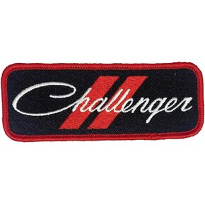 Dodge Challenger Rhombus Logo Embroidered Patch 4.5 inch x 1.5 inch | Heat Seal Patch for Clothes, Backpacks, Hats, Jackets, and Jeans